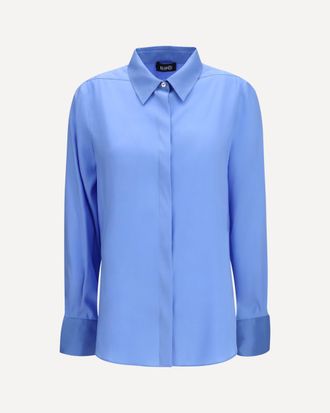 Ella Silk Shirt with back gathering Female 46