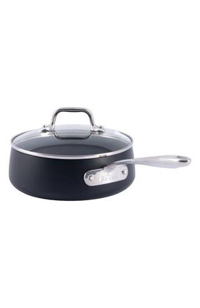 All-Clad HA-1 Expert Hard Anodized Nonstick 2.5-Quart Sauce Pan with Lid in Black at Nordstrom