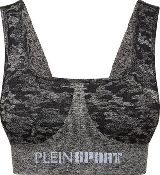 Plein Sport Reggiseno sportivo senza cuciture con design a incrocio - Nero
