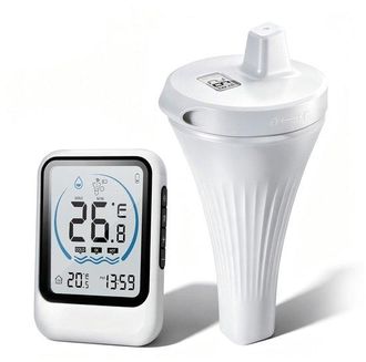 OEM Termometro Digitale Wireless Per Piscina, Impermeabile Ip68, Portata 60 M, Set Per Piscina, Vasca Idromassaggio E Laghetto, Termometro Galleggiante Pe