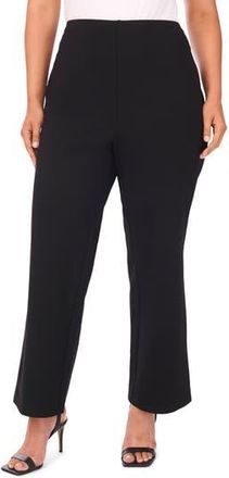 Halogen High Waist Straight Leg Pants in Rich Black at Nordstrom Rack, Size 1X