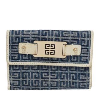 Givenchy Pre-owned Wallets, female, Blue, Size: ONE SIZE Pre-owned Canvas wallets
