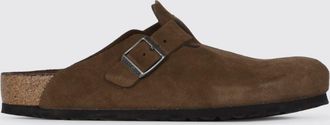 Birkenstock Mules Boston in camoscio