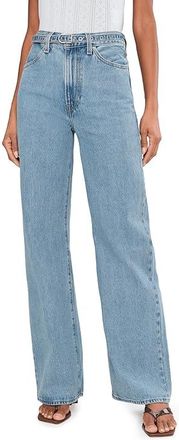 Levi's Ribcage Wide Leg Belted Womens Clothing Multiple Options : 23 32, Cotton/Denim