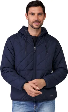 Free Country Mens Atlas Hooded Quilted Reversible Sherpa Jacket