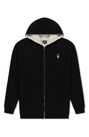 Dalix Mens Astronaut Cozy Lined Zip Hoodie in Black at Nordstrom, Size Xx-Large