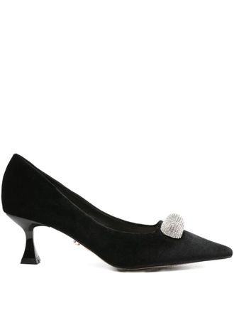 Twentyfourhaitch embellished pointed pumps - Black
