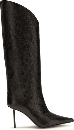 Le Silla Black Textured Futura Boots