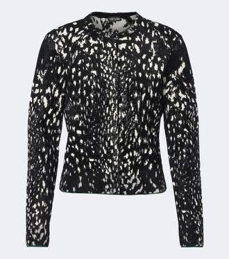Tom Ford C&aacute;rdigan de jacquard de terciopelo