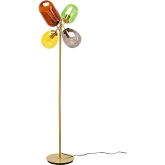 Kare Design L&aacute;mpara de pie 160 cm de vidrio multicolor