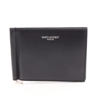 Saint Laurent Black Leather Wallet (Bi-Fold) (Pre-Owned)