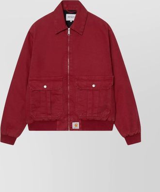 Carhartt Work in Progress collared jacket with ribbed cuffs and hem