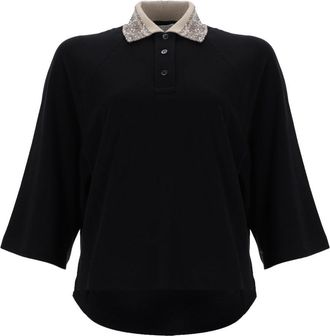 Brunello Cucinelli Brunello Cucinelli Poloshirt mit Dazzling-Kragen
