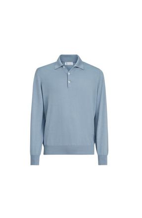 Brunello Cucinelli Polo-style sweater in Slate at Nordstrom, Size 56 It