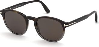 Tom Ford Stijlvolle zonnebrillencollectie - Heren - Zonnebrillen - Bruin - 52 MM - Accessoires