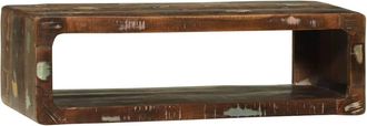 Berkfield Home TV Cabinet Multicolour 80x30x25 cm Solid Wood Reclaimed in Brown | Size: 80 x 30 x 25 cm
