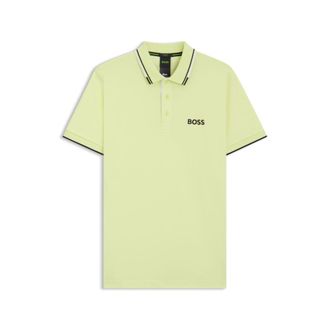 BOSS Polo shirt with contrast logos