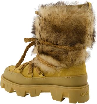 Moncler Peak Apr&egrave;s Su&egrave;de & Shearling Laarzen - Dames - Winterlaarzen - Bruin - 36 EU - Su&egrave;de - Schoenen