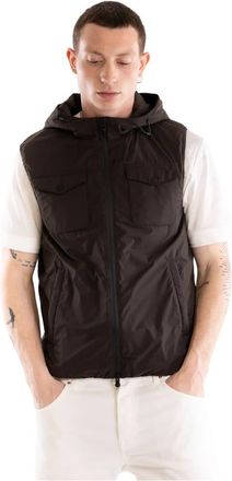 People of Shibuya Mouwloze Technische Jas - Heren - Bodywarmers - Bruin - L - Polyester - Jassen