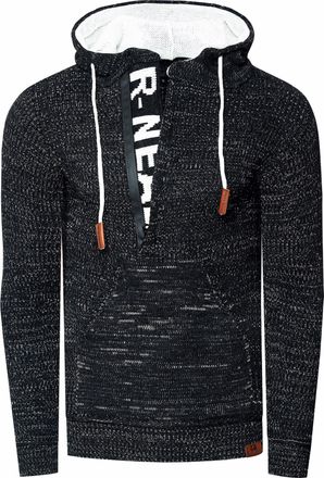 Rusty Neal 1/2 Zip Chunky Slim Fit Hoodie