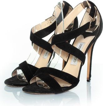 Jimmy Choo London Jimmy Choo suède sandalen met bandjes