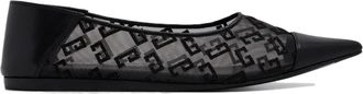 Givenchy Zwarte Ballerinas van Mesh - Dames - Ballerinas - Zwart - 38 1/2 EU - Schoenen