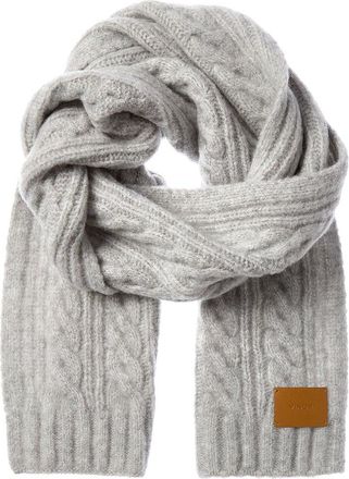 Vince Airspun Cable Wool-Blend Scarf