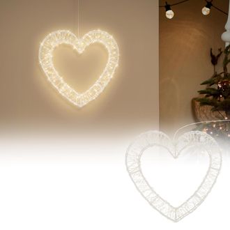 ECD Germany Ecd Germany Coraz&oacute;n Luminoso 500 Leds De Navidad Para Colgar En Puertas