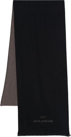 Paul & Shark Tweekleurige sjaal - Zwart