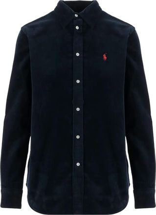 Polo Ralph Lauren Ribfluwelen shirt - Blauw