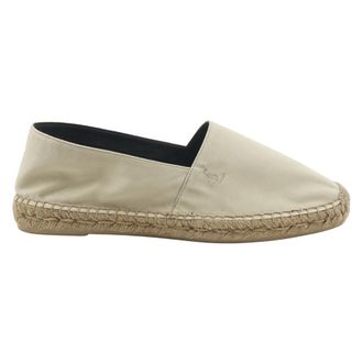 Saint Laurent Espadrilles in Cotton Gabardine - male - Saint Laurent - Espadrilles - Beige - 6 UK - Shoes