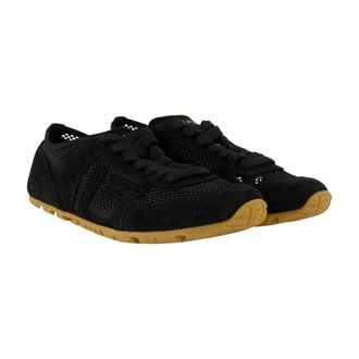 Balmain Womens Racer 45 Sneaker Black Calfskin