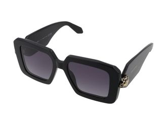 Bulgari BV40006I Square Acetate Sunglasses - Black
