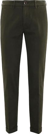 Re-hash Stretch Gabardine Chinos - Heren - Chinos - Groen - W32 - Katoen - Broeken
