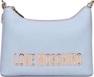 Love Moschino Schoudertas met logo - Dames - Schoudertassen - Blauw - ONE Size - Tassen