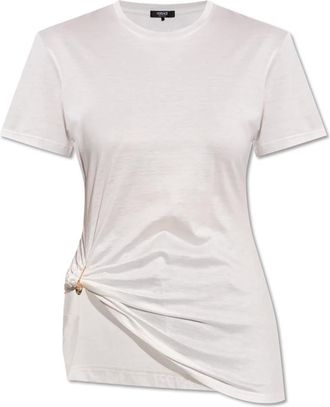 Versace Dames, Tops, Wit, Maat: 3XS Leer