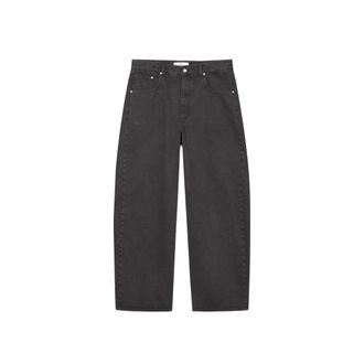Dunst Relaxed Wijde Jeans - Heren - Jeans - Grijs - Maat: L Katoen