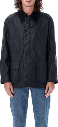 Barbour Dark Blue Embroidered Logo Jacket