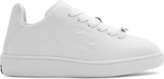 Burberry Witte leren sneakers - Dames - Sneakers - Wit - 38 EU - Leer - Schoenen