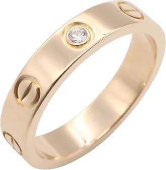 Cartier Gold Clear Pink Gold (18K) Band Ring (Pre-Owned)
