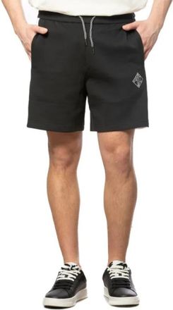 A|X Armani Exchange Minimalistische stretch sportshorts - Heren - Korte Broeken - Zwart - S - Katoen - Korte Broeken