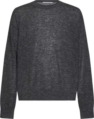 STUDIO NICHOLSON Picco Knit - Heren - Ronde hals truien - Grijs - L - Wol - Truien & Vesten