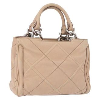 Ferragamo Pre-owned Hand Bag - Dames - Pre-owned - Roze - Maat: ONE Size Leer