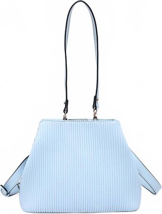 Jen & Co. Womens Dove Pleated Satchel Bag In Glacial Blue