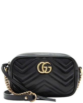 Gucci Matelass&eacute; Gg Marmont Mini Camera Bag (Authentic Pre-Loved)