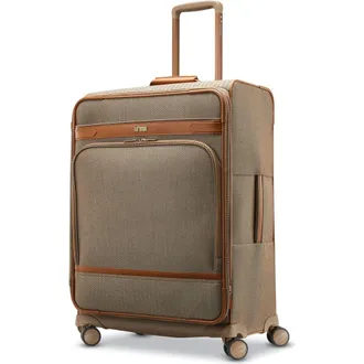 Hartmann Herringbone Deluxe Journey Expandable 26 Medium Checked Spinner Luggage in Terracotta Herringbone at Nordstrom