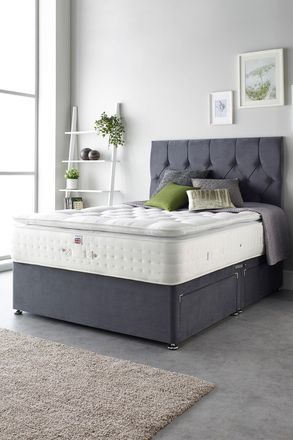 Aspire Home Accents Cashmere 1000 Pocket Pillowtop Mattress in White | Size: Small Single