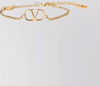 Valentino Garavani logo signature chain bracelet
