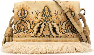 Loewe Borsa a tracolla Tapestry Flamenco Knot in pelle scamosciata 2017 - Marrone
