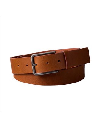 Calvin Klein Lederg&uuml;rtel CALVIN KLEIN WARMTH BUCKLE, Herren, Gr. 11,5, braun (ck cognac, antique silber), Rindsleder, unifarben, G&uuml;rtel Lederg&uuml;rtel, Gr&ouml;ssenverstel